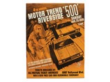 "4th Annual Motor Trend Riverside '500' Sunday Jan. 23, 1966" Vintage Event Poster