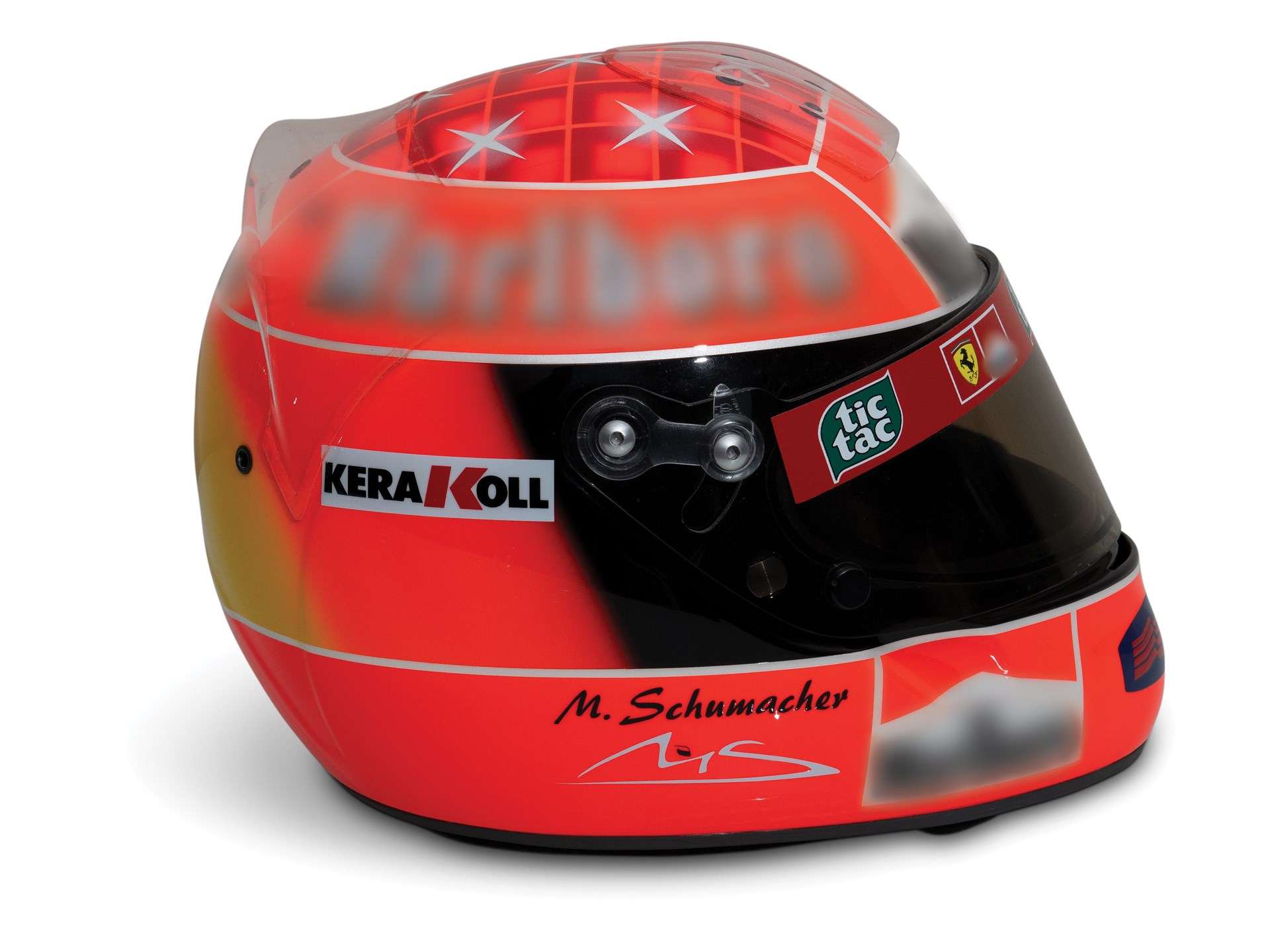 Michael Schumacher Ferrari Signed Helmet, 2001 | Online Only: Formula 1 ...