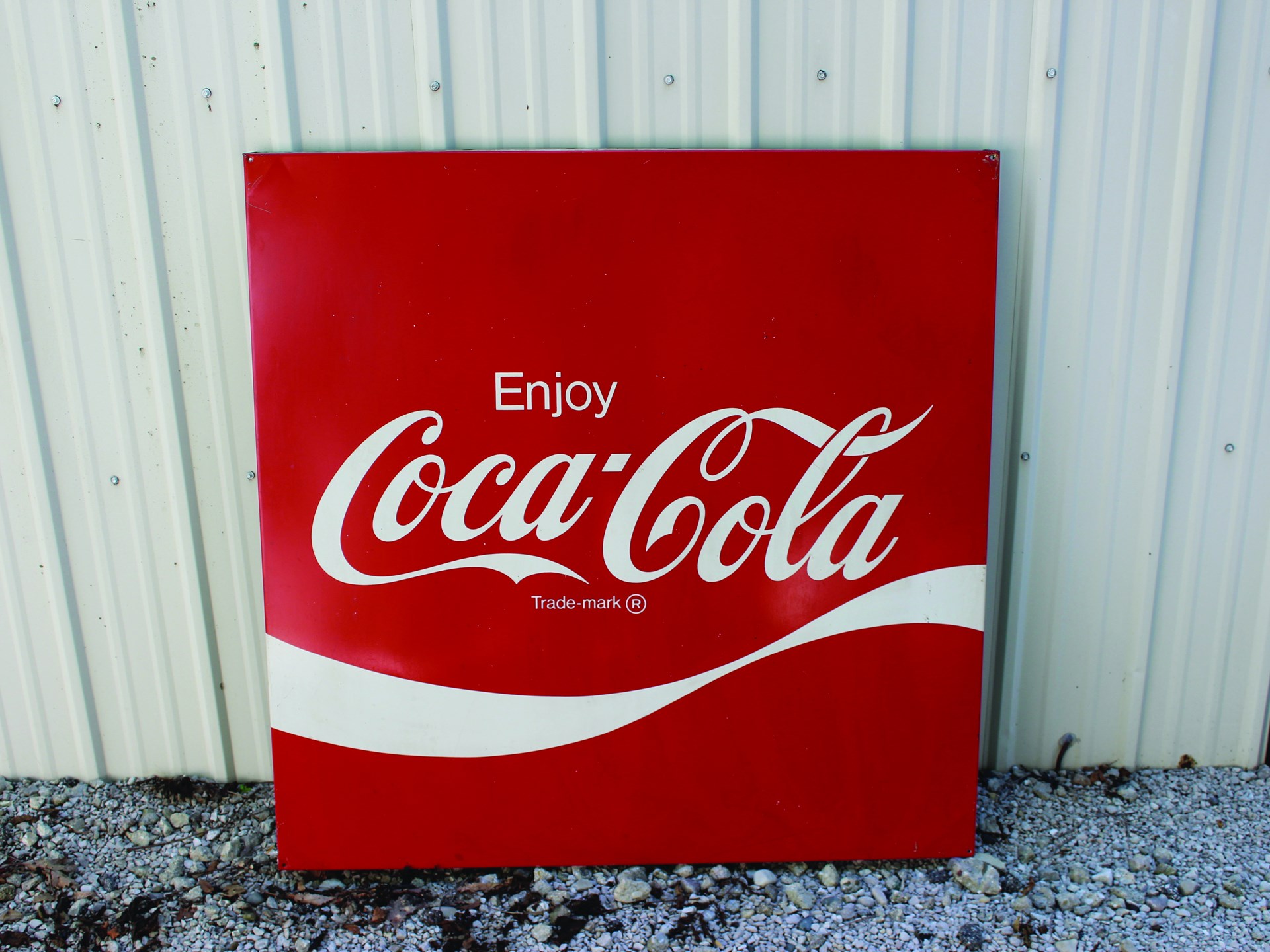 Square, Coca-Cola tin sign | Auburn Fall 2017 | RM Sotheby's