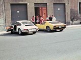 The Miura as seen in Cremona, Italy with Mrs. Weber’s family and Mr. Weber’s Porsche 911, circa 1975.