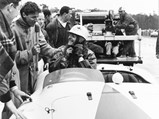 Chassis no. 0510M at Pebble Beach in 1955, where it placed 1st overall in the Del Monte Trophy race.