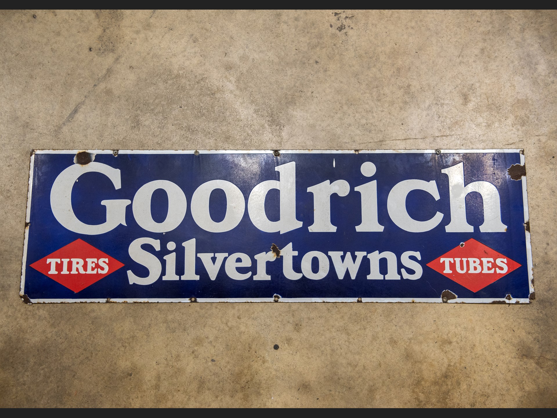 Goodrich Silvertowns Porcelain Sign | Auburn Fall 2021 | RM Sotheby's