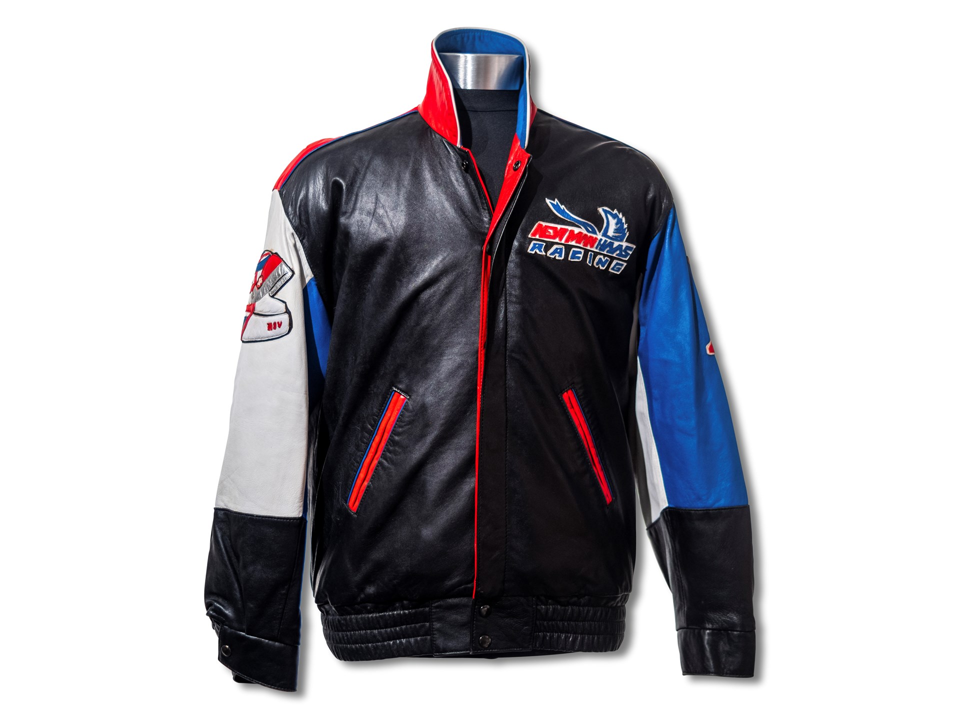 Newman/Haas Racing Leather Jacket with Intricate Nigel Mansell Indy Car ...