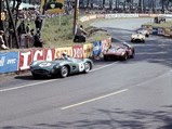 DBR1/1 leads a trio of Ferrari Testarossas, including the 250 TR/58 race winner, at the 1958 24 Hours of Le Mans.
