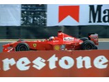 Michael Schumacher races to victory at the 2000 Brazilian Grand Prix.