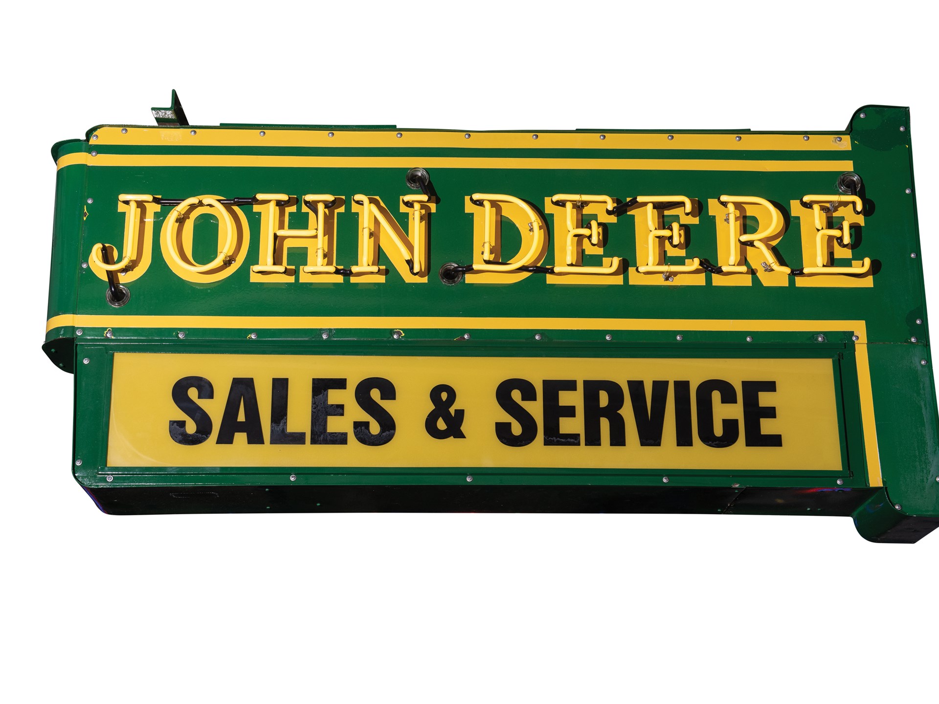 John Deere Sales & Service DoubleSided Neon Sign The Dingman