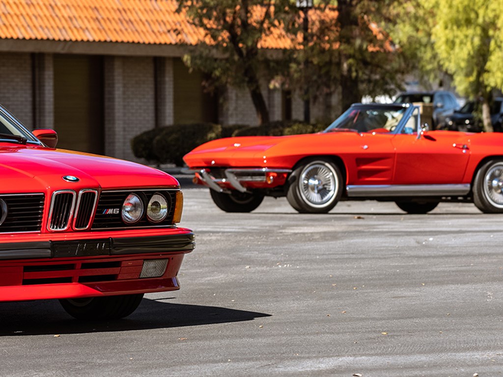 1988 BMW M6 and 1964 Chevrolet Corvette Sting Ray Convertible offered at RM Sothebys Open Roads February Auction 2021