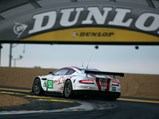 Sliding around the Dunlop Chicane, the DBR9 finished 22nd overall at the 2010 24 Hours of Le Mans.