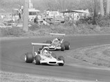 Ton Adamowicz leads Bobby Brown at the Lime Rock Grand Prix in September of 1969.