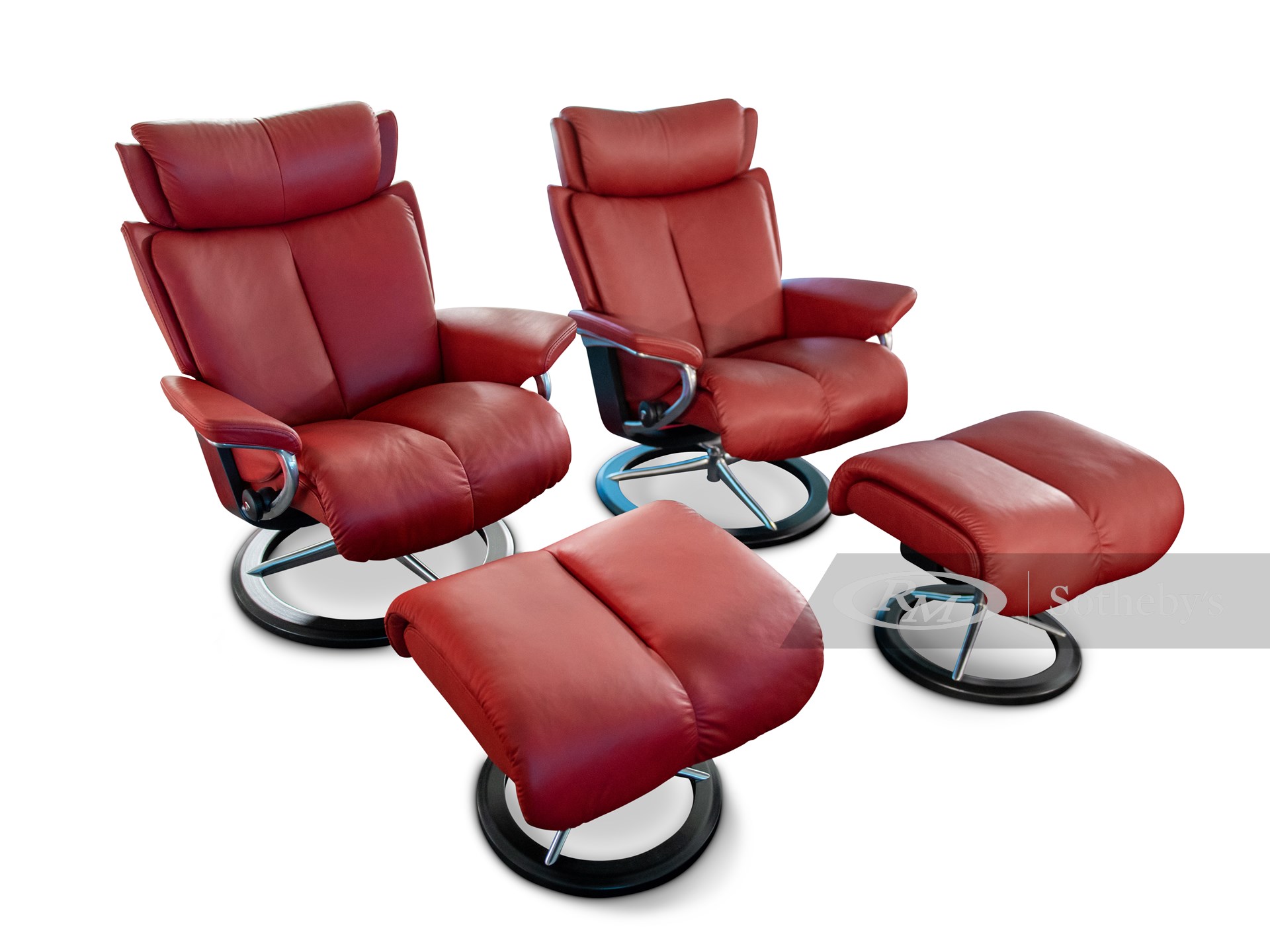 Stressless Sunrise M Set Batick Brown Brown The Bear Knows Singapore