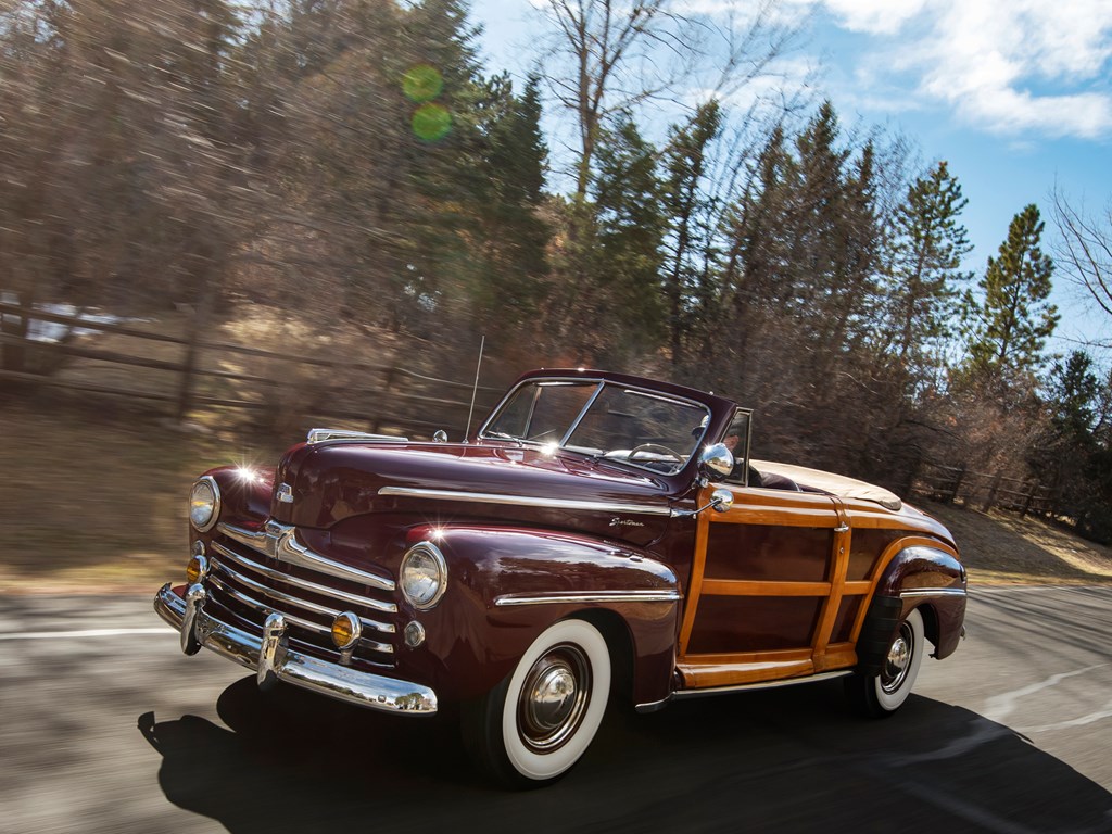 1947 Ford Super DeLuxe Sportsman Convertible available at RM Sothebys Amelia Island Live Auction 2021