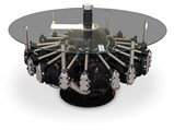 B-17 Flying Fortress Glass Coffee Table