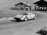 Piloted by Rudi Lins on 28 August 1966, chassis 036 is captured here tearing around a corner at the Sierre-Montana hillclimb in Switzerland. Lins finished 5th overall and 2nd in the Sportwagen class.