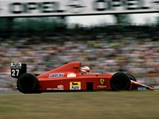 1989 Ferrari 640 - $Nigel Mansell drives past the Hockenheim stands in the Ferrari 640, “chassis 109”, on 30 July 1989.