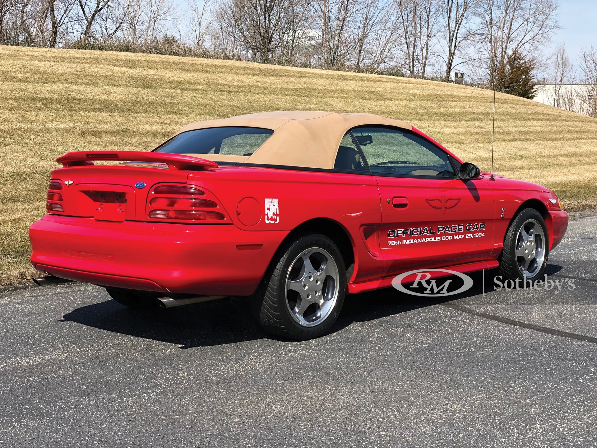 1994 Ford Mustang Cobra Convertible Pace Car Auburn Spring 2019 Rm Auctions 4600