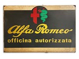 Pre-war Alfa Romeo, Tin Painted Sign