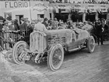 André Dubonnet behind the wheel of the “Tulipwood” Torpedo at the 1924 Targa Florio.