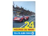 24 Heures Du Mans Original Event Poster, 1968