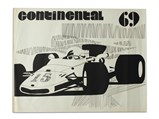 "Continental '69" Vintage Event Poster for a Race at Laguna Seca Raceway, 1969