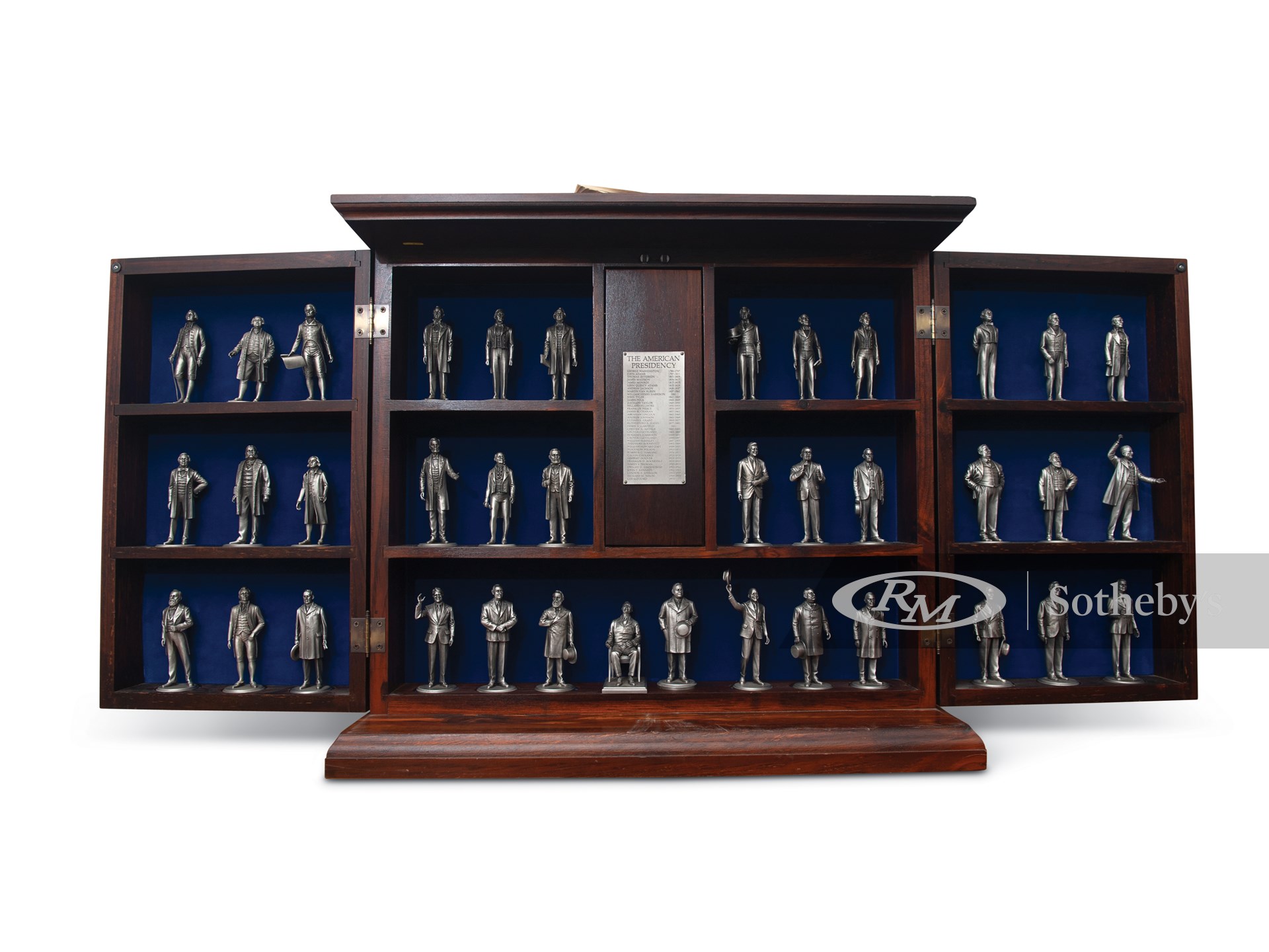 Pewter Presidential Figurines with Display The Guyton Collection RM Sotheby's