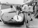 Nurburgring, Germany. 1st June 1958.
Stirling Moss / Jack Brabham (Aston Martin DBR1), 1st position, pit stop and driver change, action.
World Copyright: LAT Photographic.
Ref: 4235.