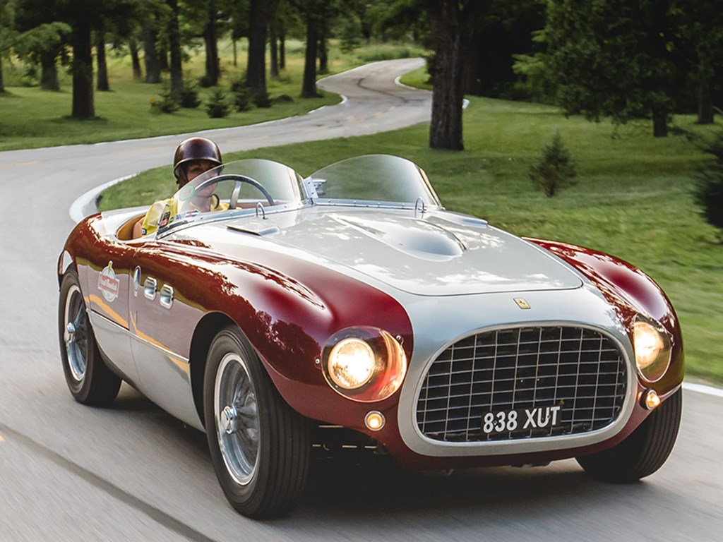 1953 Ferrari 166 MM Spider Series II by Vignale Offered at Rm Sothebys Monterey Live Auction 2021