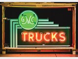 GMC Trucks Neon Signs Mounted Back-To-Back