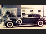 The Packard Twelve shown in a rare period photo from the 1950s.