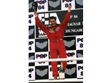 1989 Ferrari 640 - $Nigel Mansell celebrates his victory at the Hungaroring on 13 August 1989.