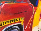 Original Painting of Mario Andretti by Kelly Telfer