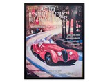 Vintage Silverstone Event Poster with Other Wall Décor