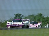 Andy Wallace and Jan Lammers drive No.4 at the 1990 Donington World Sports Prototype Championships.