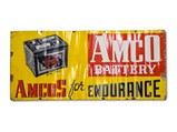 Amco Battery Porcelain Sign