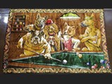 Vintage Dogs Playing Pool Tapestry