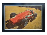 Ferrari 500F2/625F1 Formula 1 Race Car Painting by Tony Upson - $