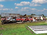 Chassis 7195 following the barn collapse as a result of Hurricane Charley, 2004.
