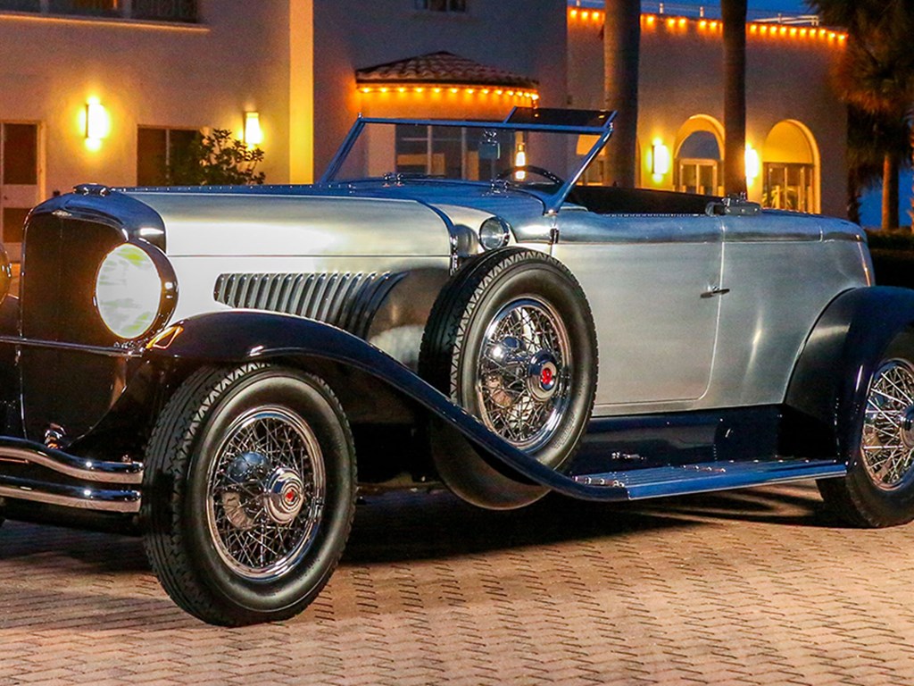 1929 Duesenberg Model J Disappearing Top Torpedo by Murphy offered at RM Sothebys Amelia Island Live Auction 2021