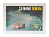 "24 Heures du Mans 12 et 13 Juin 1971" Automobile-Club de l'Ouest Vintage Event Poster