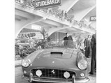 Ferrari stand at the Turin Motor Show, 1960.