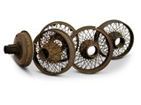 Four Stutz Wheels with Hub and Parts, 1928