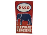 Original "Esso Elephant Kerosene" Porcelain Sign