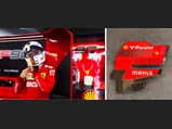 Sebastian Vettel Ferrari Racing Suit and Ferrari SF90 F1 Rear Wing End Plate, 2019