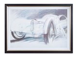 Bugatti Atlantic Framed Print by Paul Bouvot