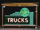 GMC Trucks Neon Signs Mounted Back-To-Back