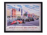 Nose Cone with 1984 Dallas Grand Prix Framed Poster