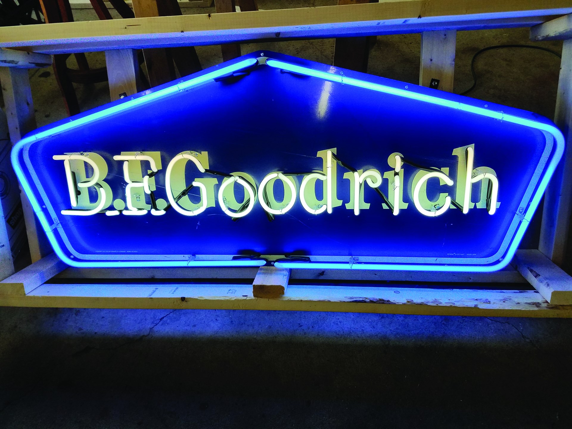 B.F. Goodrich Tin Neon Sign | Auburn Fall 2017 | RM Sotheby's