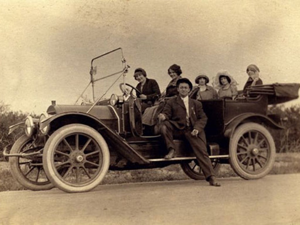 A brass era automobile