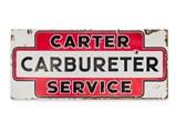 Carter Carburetor Porcelain Sign