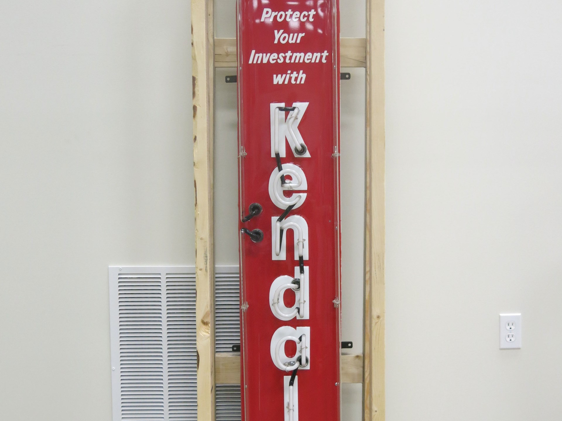 1960s Kendall original tin neon sign | Auburn Fall 2014 | RM Sotheby's