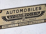 1930 Avions Voisin C23 Conduite Intérieure